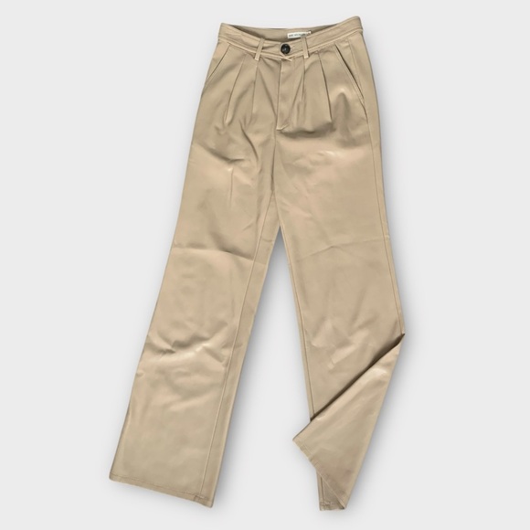 Avec Les Filles Tan Wide Leg Pants - Picture 3 of 8